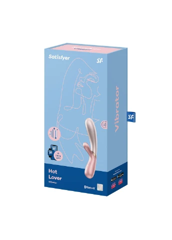 Смарт вібратор-кролик з підігрівом Hot Lover Pink Satisfyer (254151106)