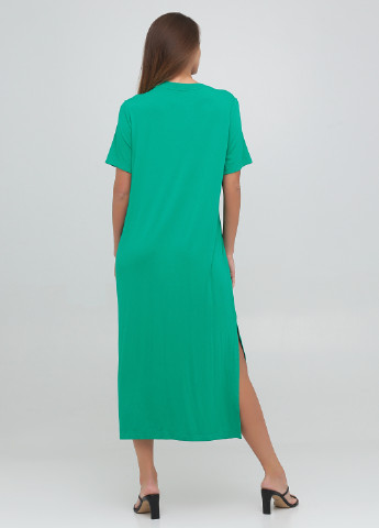 Зеленое кэжуал платье платье-футболка Monki однотонное
