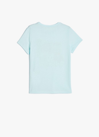Світло-блакитна літня футболка KOTON