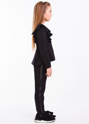 Чорний демісезонний костюм (блуза, штани) брючний Sofia Shelest