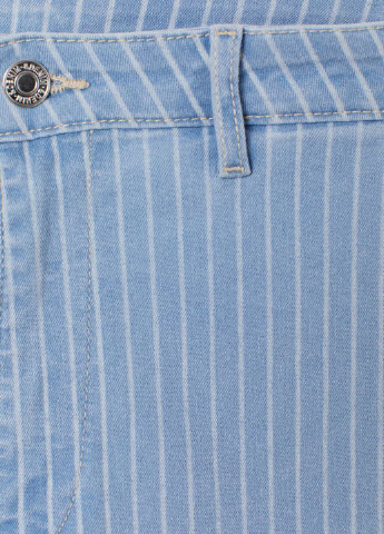 Голубые демисезонные укороченные джинсы H&M
