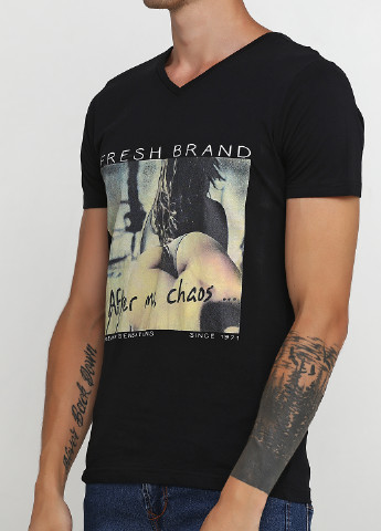 Черная футболка Fresh Brand
