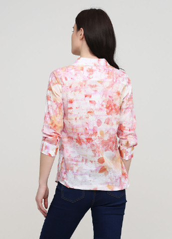 Розовая кэжуал рубашка с цветами Sassofono Club