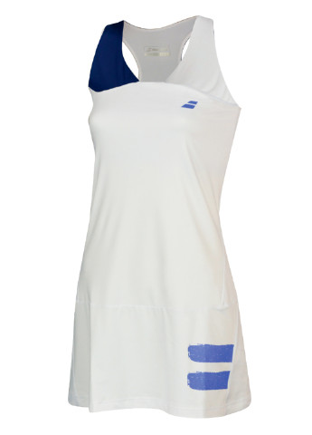 Белое спортивное платье короткое Babolat с логотипом