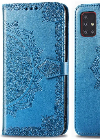 Кожаный чехол (книжка) Art Case с визитницей для Samsung Galaxy M31s Синий (is_00000038664_4) Epik (238479922)