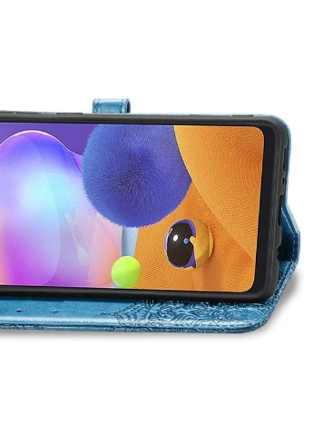 Кожаный чехол (книжка) Art Case с визитницей для Samsung Galaxy M31s Синий (is_00000038664_4) Epik (238479922)