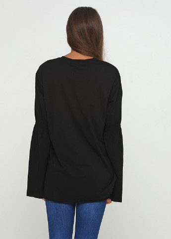 Черная демисезонная блуза Monki
