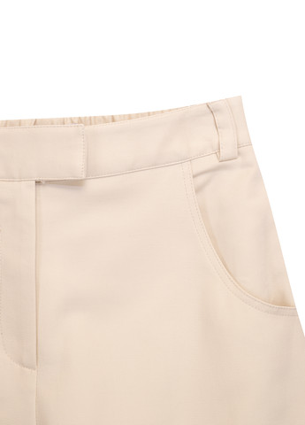 Бежевые кэжуал демисезонные прямые брюки Topshop
