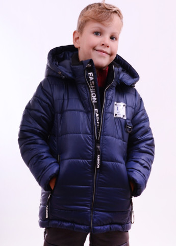 Темно-синя зимня зимова подовжена куртка k32 Luxik Зимняя куртка