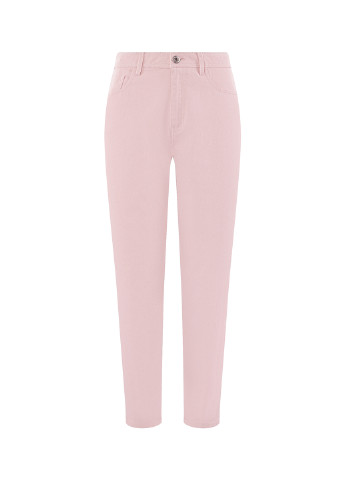 Розовые джинсовые демисезонные брюки Oodji