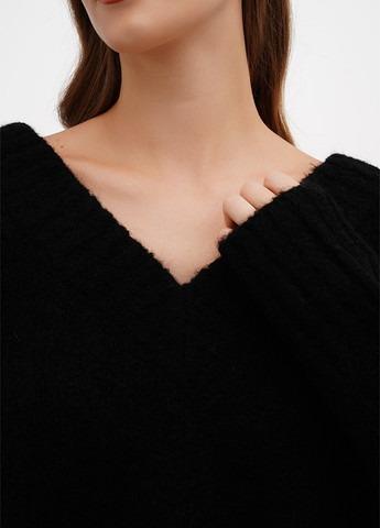 Черный зимний свитер Weekday