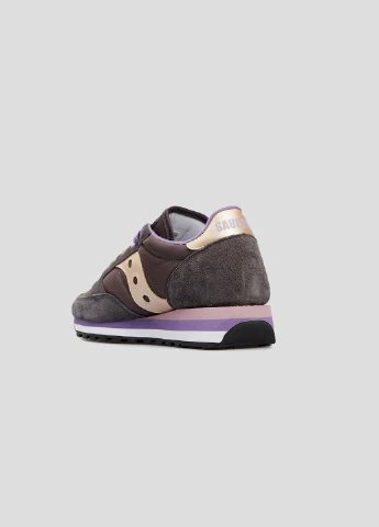 Коричневые кроссовки Jazz Triple из текстиля и замши Saucony коричневые всесезоны (253268053)