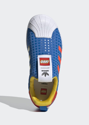 Синій кросівки superstar 360 x lego® adidas