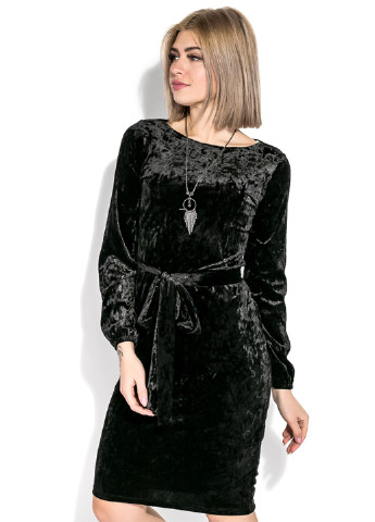 Черное коктейльное платье Time of Style однотонное
