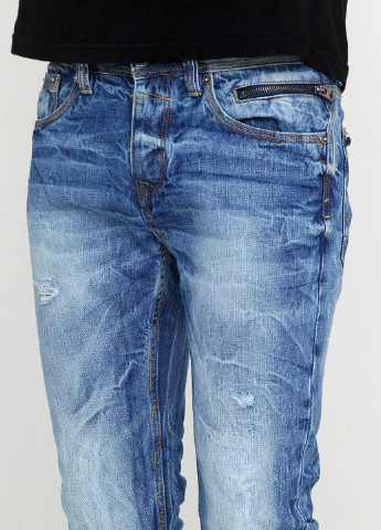 Синие демисезонные прямые джинсы Alcott