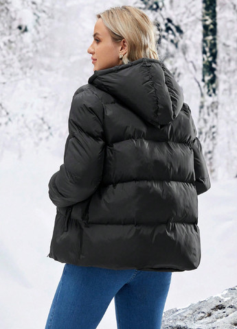 Чорна демісезонна куртка SHEIN