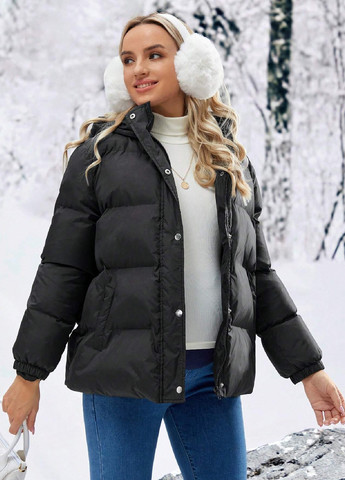 Чорна демісезонна куртка SHEIN