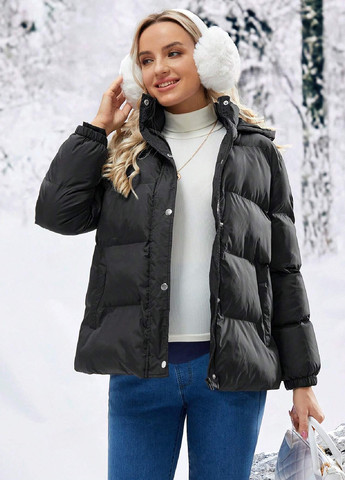 Чорна демісезонна куртка SHEIN