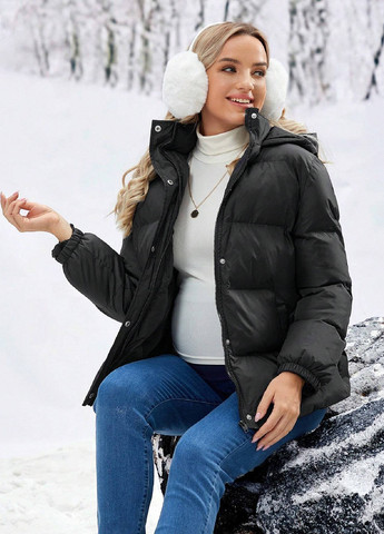 Чорна демісезонна куртка SHEIN