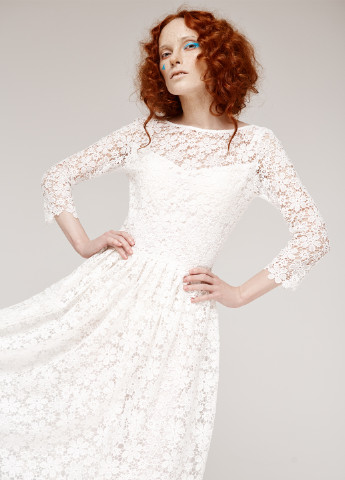 Білий кежуал сукня ROUSSIN by Sofia Rousinovich однотонна