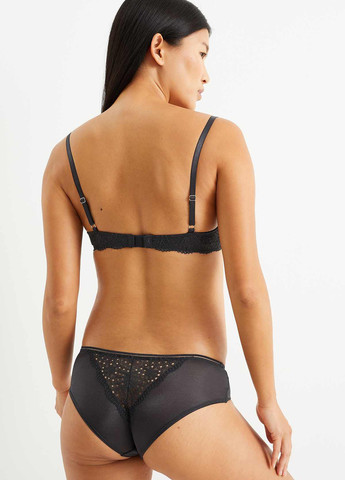 Чорний балконет бюстгальтер C&A з кісточками поліамід