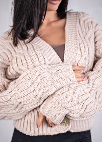 Бежевый демисезонный кардиган Anika