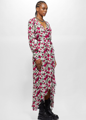 Красное вечернее платье на запах YPS розы