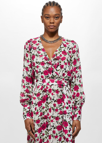 Красное вечернее платье на запах YPS розы