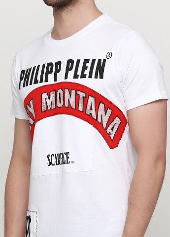 Белая летняя футболка Philipp Plein
