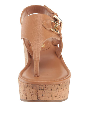 Коричневые босоножки Tommy Hilfiger с ремешком с логотипом, с пряжкой