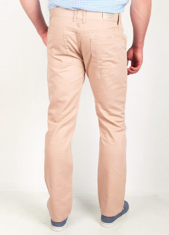Светло-бежевые кэжуал демисезонные со средней талией брюки Time of Style