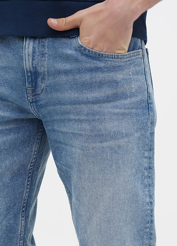 Голубые демисезонные регюлар фит джинсы Mustang