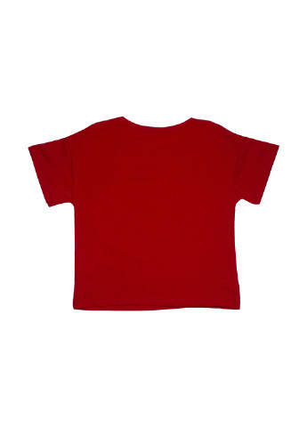 Красная летняя футболка Cichlid