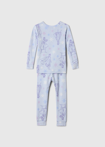 Блакитна всесезон піжама (лонгслів, штани) лонгслів + брюки Gap