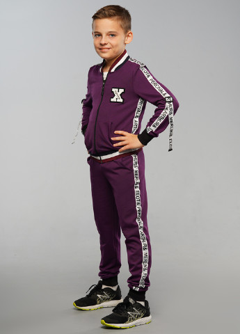 Фіолетовий демісезонний костюм (толстовка, брюки) брючний Tiaren