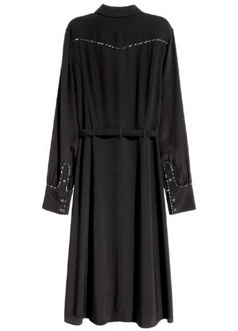 Черное кэжуал платье рубашка H&M