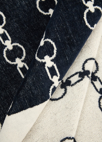 Полотенце, 99х180 см Tommy Hilfiger рисунок синий