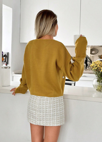 Гірчичний демісезонний джемпер джемпер SHEIN