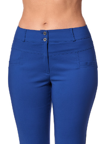 Синие кэжуал демисезонные классические брюки Ut