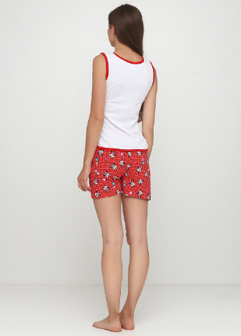 Червоний демісезонний комплект (майка, шорти) Rinda Pijama