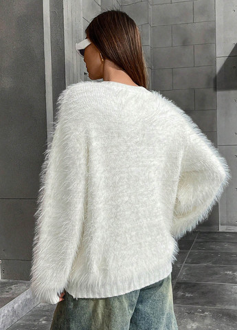 Белый демисезонный джемпер джемпер SHEIN