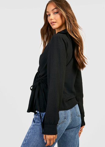 Чёрная блуза Boohoo