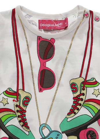 Біла літня футболка Desigual