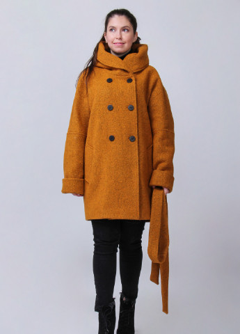 Помаранчеве зимнє Зимове пальто оранж O`zona milano