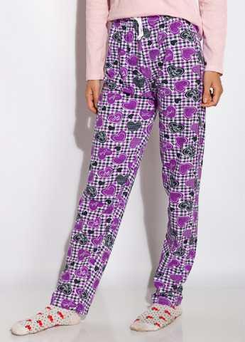 Розовая всесезон пижама (лонгслив, брюки) лонгслив + брюки Time of Style