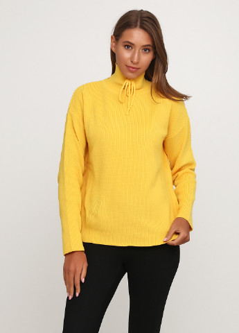 Желтый демисезонный свитер Made in Italy