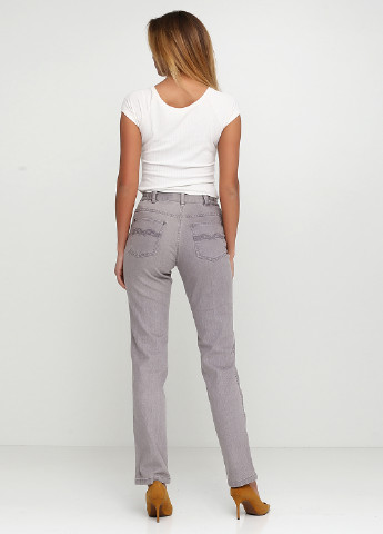 Светло-серые демисезонные зауженные джинсы Brandtex Collection