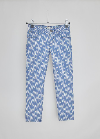 Голубые джинсовые демисезонные зауженные брюки Roxy