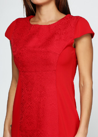 Красное кэжуал платье Stile di Italia однотонное