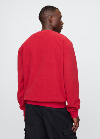 Красный свитшот Gap однотонный вышивка (337650049)